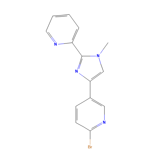 2-bromo-5-(1-methyl-2-pyridin-2-ylimidazol-4-yl)pyridine (CAS: 1201802-66-5) - Related Chemical Product