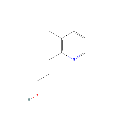 3-(3-methylpyridin-2-yl)propan-1-ol (CAS: 61744-32-9) - Chemical Structure and Molecular Formula 