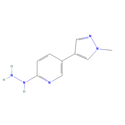 [5-(1-methylpyrazol-4-yl)pyridin-2-yl]hydrazine (CAS: 1427473-71-9) - Related Chemical Product
