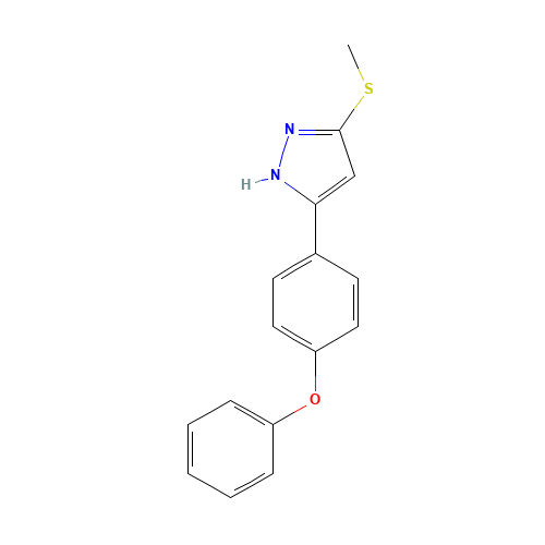 3-methylsulfanyl-5-(4-phenoxyphenyl)-1H-pyrazole (CAS: 671754-10-2) - Related Chemical Product