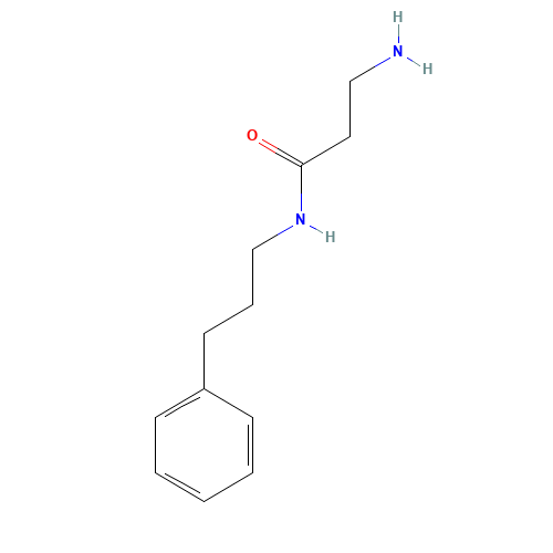 3-amino-N-(3-phenylpropyl)propanamide (CAS: 271591-65-2) - Chemical Structure and Molecular Formula 