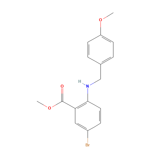 methyl 5-bromo-2-[(4-methoxyphenyl)methylamino]benzoate (CAS: 1263052-18-1) - Related Chemical Product