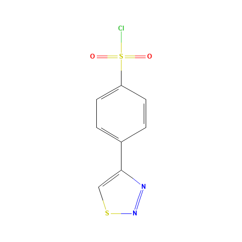4-(thiadiazol-4-yl)benzenesulfonyl chloride (CAS: 499771-00-5) - Related Chemical Product
