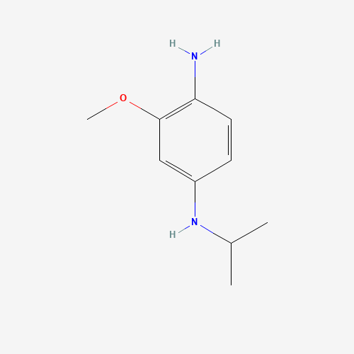 2-methoxy-4-N-propan-2-ylbenzene-1,4-diamine (CAS: 877676-49-8) - Chemical Structure and Molecular Formula 