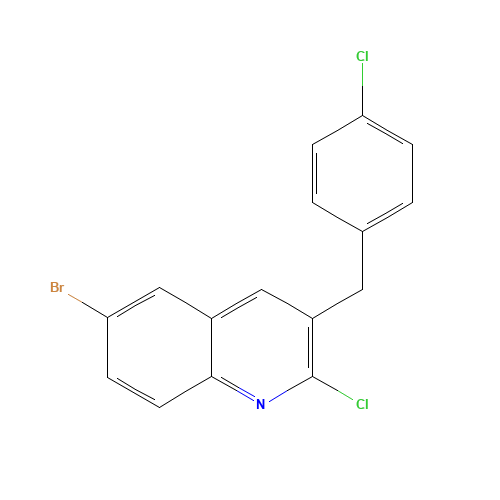 6-bromo-2-chloro-3-[(4-chlorophenyl)methyl]quinoline (CAS: 918518-99-7) - Related Chemical Product