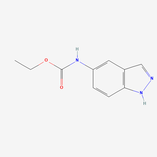 ethyl N-(1H-indazol-5-yl)carbamate (CAS: 817200-20-7) - Chemical Structure and Molecular Formula 