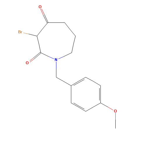 3-bromo-1-[(4-methoxyphenyl)methyl]azepane-2,4-dione (CAS: 1312415-24-9) - Related Chemical Product