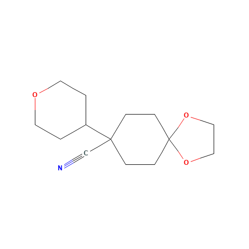 8-(oxan-4-yl)-1,4-dioxaspiro[4.5]decane-8-carbonitrile (CAS: 1202462-27-8) - Related Chemical Product