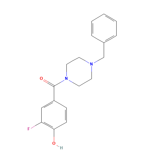 (4-benzylpiperazin-1-yl)-(3-fluoro-4-hydroxyphenyl)methanone (CAS: 960298-91-3) - Related Chemical Product