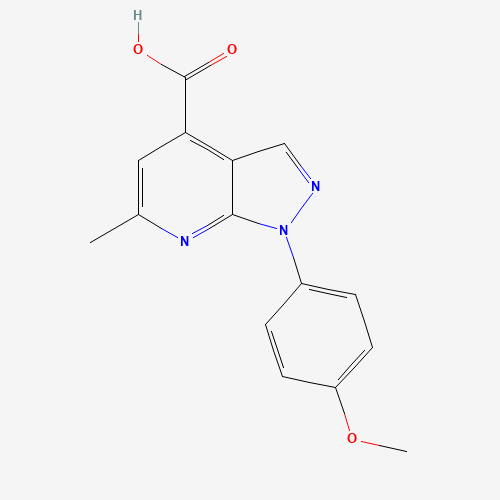 1-(4-methoxyphenyl)-6-methylpyrazolo[3,4-b]pyridine-4-carboxylic acid (CAS: 1417333-15-3) - Related Chemical Product