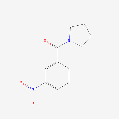(3-nitrophenyl)-pyrrolidin-1-ylmethanone (CAS: 160647-67-6) - Chemical Structure and Molecular Formula 