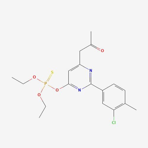 1-[2-(3-chloro-4-methylphenyl)-6-diethoxyphosphinothioyloxypyrimidin-4-yl]propan-2-one (CAS: 680214-56-6) - Related Chemical Product