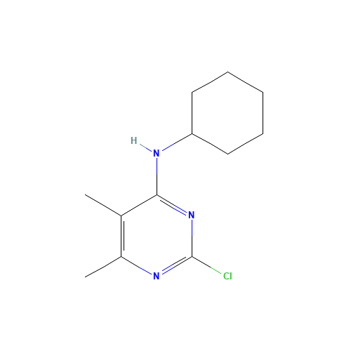 2-chloro-N-cyclohexyl-5,6-dimethylpyrimidin-4-amine (CAS: 1450808-81-7) - Related Chemical Product