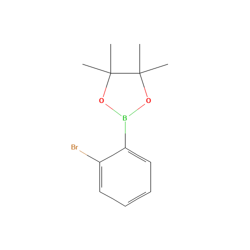 2-(2-bromophenyl)-4,4,5,5-tetramethyl-1,3,2-dioxaborolane (CAS: 269410-06-2) - Chemical Structure and Molecular Formula 