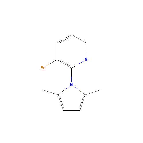 3-bromo-2-(2,5-dimethylpyrrol-1-yl)pyridine (CAS: 1021910-58-6) - Related Chemical Product