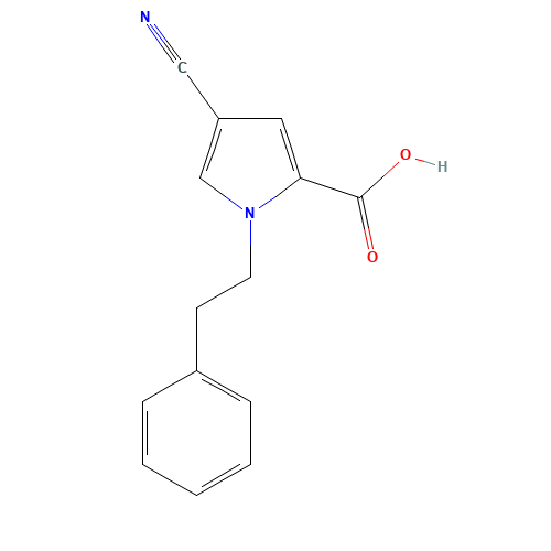 4-cyano-1-(2-phenylethyl)pyrrole-2-carboxylic acid (CAS: 66491-01-8) - Related Chemical Product