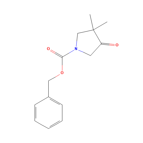 benzyl 3,3-dimethyl-4-oxopyrrolidine-1-carboxylate (CAS: 1152110-90-1) - Chemical Structure and Molecular Formula 