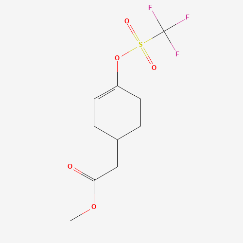 methyl 2-[4-(trifluoromethylsulfonyloxy)cyclohex-3-en-1-yl]acetate (CAS: 1109277-67-9) - Related Chemical Product