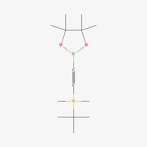 tert-butyl-dimethyl-[2-(4,4,5,5-tetramethyl-1,3,2-dioxaborolan-2-yl)ethynyl]silane (CAS: 1073355-02-8) - Related Chemical Product