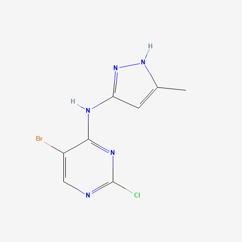 5-bromo-2-chloro-N-(5-methyl-1H-pyrazol-3-yl)pyrimidin-4-amine (CAS: 280582-79-8) - Related Chemical Product