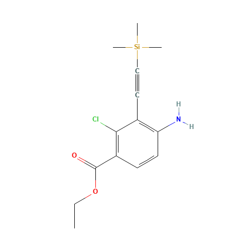 ethyl 4-amino-2-chloro-3-(2-trimethylsilylethynyl)benzoate (CAS: 1057076-55-7) - Related Chemical Product