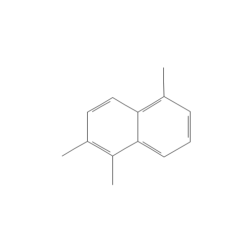 1,2,5-trimethylnaphthalene (CAS: 641-91-8) - Chemical Structure and Molecular Formula 