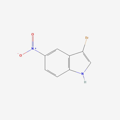 3-bromo-5-nitro-1H-indole (CAS: 525593-33-3) - Chemical Structure and Molecular Formula 