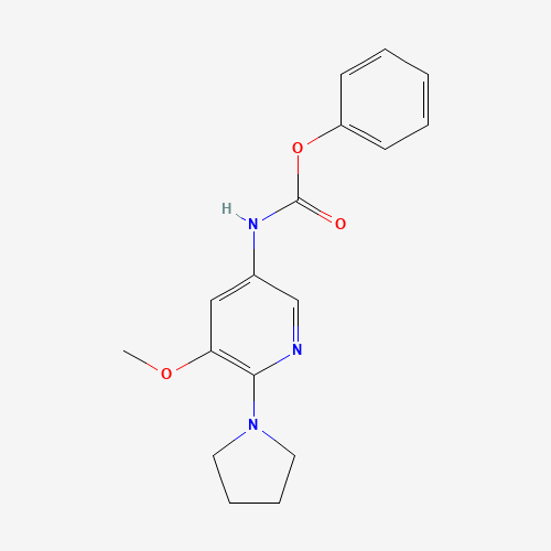phenyl N-(5-methoxy-6-pyrrolidin-1-ylpyridin-3-yl)carbamate (CAS: 1419604-03-7) - Related Chemical Product