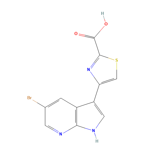 4-(5-bromo-1H-pyrrolo[2,3-b]pyridin-3-yl)-1,3-thiazole-2-carboxylic acid (CAS: 1046793-72-9) - Related Chemical Product