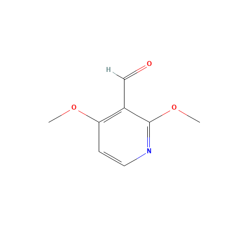 2,4-dimethoxypyridine-3-carbaldehyde (CAS: 139549-08-9) - Chemical Structure and Molecular Formula 
