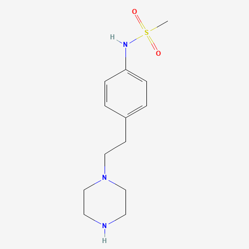 N-[4-(2-piperazin-1-ylethyl)phenyl]methanesulfonamide (CAS: 136188-94-8) - Related Chemical Product
