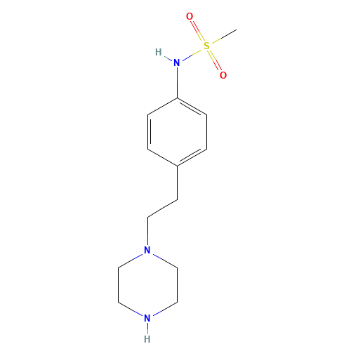 N-[4-(2-piperazin-1-ylethyl)phenyl]methanesulfonamide (CAS: 136188-94-8) - Related Chemical Product