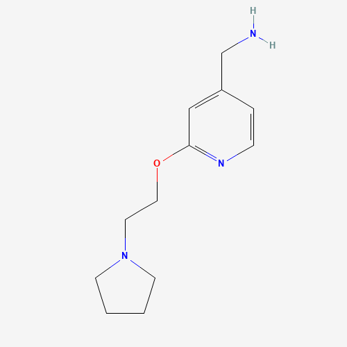 [2-(2-pyrrolidin-1-ylethoxy)pyridin-4-yl]methanamine (CAS: 1135492-12-4) - Related Chemical Product