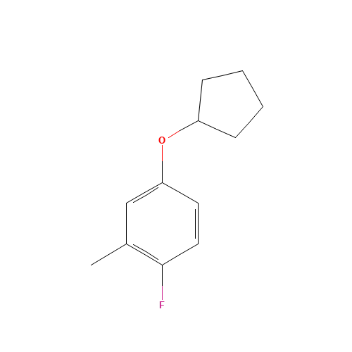 4-cyclopentyloxy-1-fluoro-2-methylbenzene (CAS: 273722-70-6) - Related Chemical Product