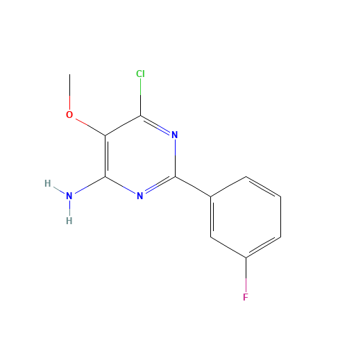 6-chloro-2-(3-fluorophenyl)-5-methoxypyrimidin-4-amine (CAS: 1303588-03-5) - Related Chemical Product