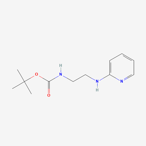 tert-butyl N-[2-(pyridin-2-ylamino)ethyl]carbamate (CAS: 187339-13-5) - Chemical Structure and Molecular Formula 
