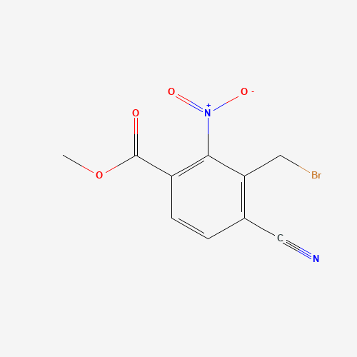 methyl 3-(bromomethyl)-4-cyano-2-nitrobenzoate (CAS: 1099094-31-1) - Related Chemical Product