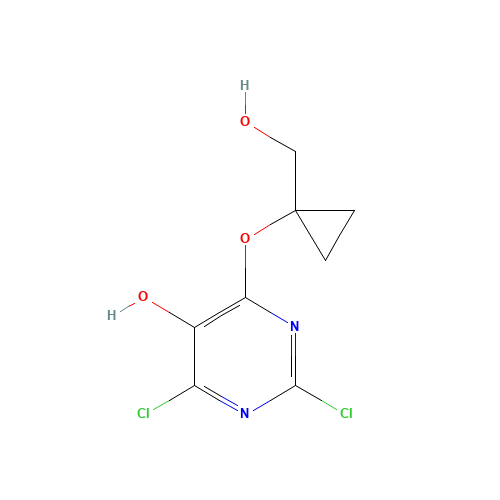 2,4-dichloro-6-[1-(hydroxymethyl)cyclopropyl]oxypyrimidin-5-ol (CAS: 1572048-47-5) - Related Chemical Product