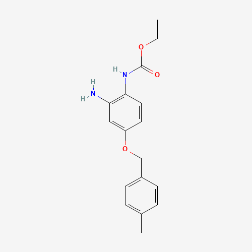 ethyl N-[2-amino-4-[(4-methylphenyl)methoxy]phenyl]carbamate (CAS: 1043424-96-9) - Related Chemical Product