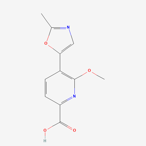 6-methoxy-5-(2-methyl-1,3-oxazol-5-yl)pyridine-2-carboxylic acid (CAS: 1363148-57-5) - Related Chemical Product