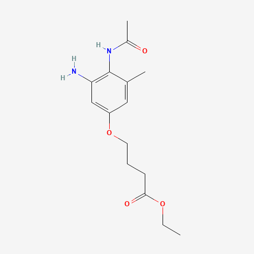 ethyl 4-(4-acetamido-3-amino-5-methylphenoxy)butanoate (CAS: 808743-26-2) - Related Chemical Product