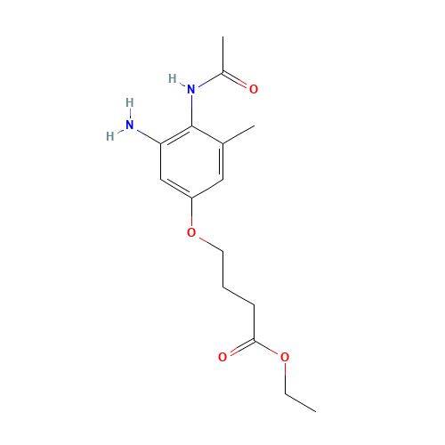 ethyl 4-(4-acetamido-3-amino-5-methylphenoxy)butanoate (CAS: 808743-26-2) - Related Chemical Product