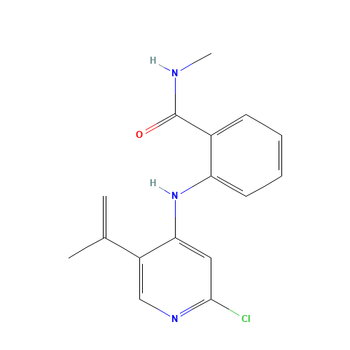 2-[(2-chloro-5-prop-1-en-2-ylpyridin-4-yl)amino]-N-methylbenzamide (CAS: 1224887-95-9) - Related Chemical Product