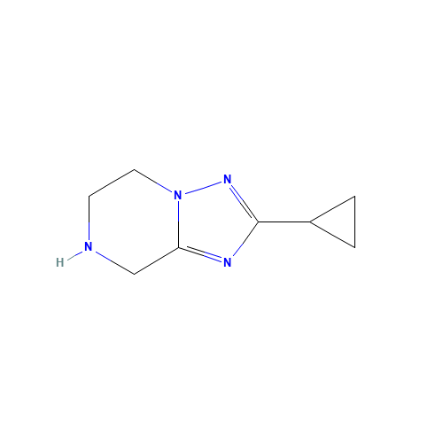 2-cyclopropyl-5,6,7,8-tetrahydro-[1,2,4]triazolo[1,5-a]pyrazine (CAS: 681249-78-5) - Related Chemical Product