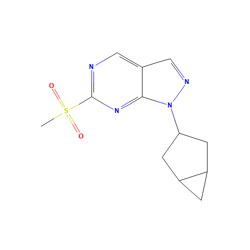 1-(3-bicyclo[3.1.0]hexanyl)-6-methylsulfonylpyrazolo[3,4-d]pyrimidine (CAS: 1365170-20-2) - Related Chemical Product