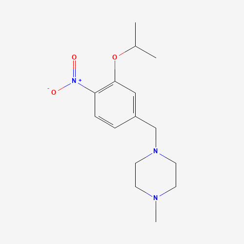 1-methyl-4-[(4-nitro-3-propan-2-yloxyphenyl)methyl]piperazine (CAS: 1462951-04-7) - Related Chemical Product