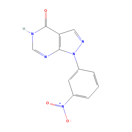 1-(3-nitrophenyl)-2H-pyrazolo[3,4-d]pyrimidin-4-one (CAS: 65973-98-0) - Related Chemical Product
