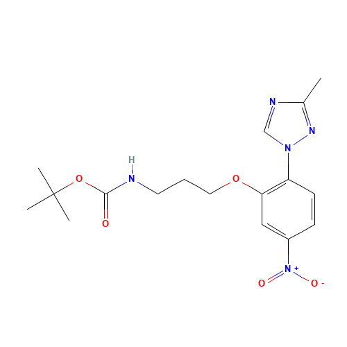 tert-butyl N-[3-[2-(3-methyl-1,2,4-triazol-1-yl)-5-nitrophenoxy]propyl]carbamate (CAS: 1356009-27-2) - Related Chemical Product