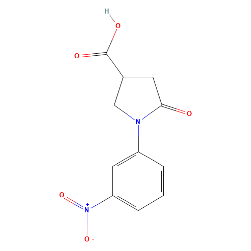 1-(3-nitrophenyl)-5-oxopyrrolidine-3-carboxylic acid (CAS: 345297-65-6) - Related Chemical Product