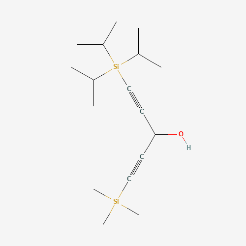 1-trimethylsilyl-5-tri(propan-2-yl)silylpenta-1,4-diyn-3-ol (CAS: 167971-38-2) - Related Chemical Product